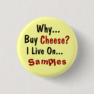 Badge Rond 2,50 Cm Bouton de fromage