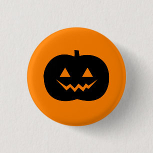Badge Rond 2,50 Cm Bouton de Halloween Jack O'Lantern Pinback