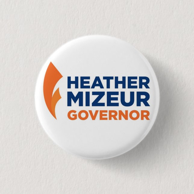 Badge Rond 2,50 Cm Bouton de Heather Mizeur (Devant)
