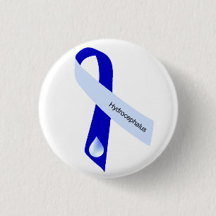 Badge Rond 2,50 Cm Bouton de hydrocéphalie