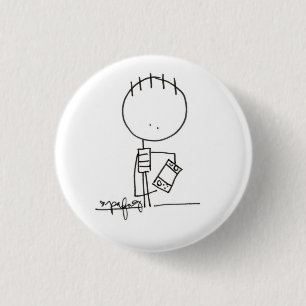 Badge Rond 2,50 Cm Bouton de jeu