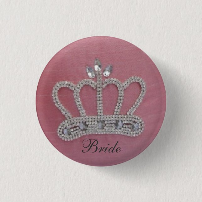 Badge Rond 2,50 Cm Bouton de jeunes mariées (Devant)
