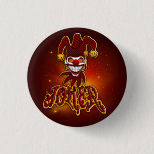 Badge Rond 2,50 Cm Bouton de joker (petit)