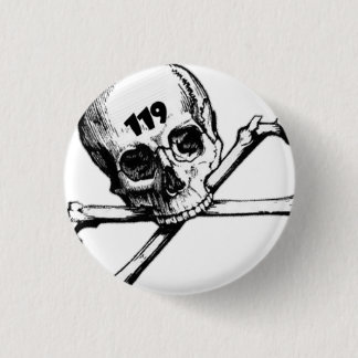 Badge Rond 2,50 Cm bouton de juste-crâne