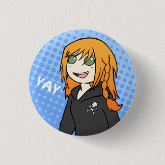 Badge Rond 2,50 Cm Bouton de Kaede