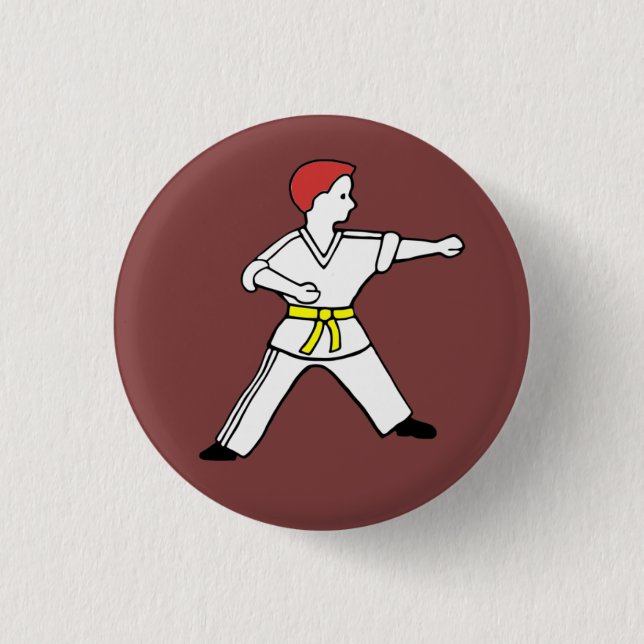 Badge Rond 2,50 Cm Bouton de Karate Kid 11 (Devant)