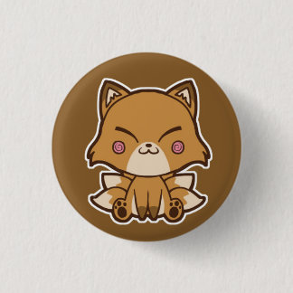 Badge Rond 2,50 Cm Bouton de Kitsune