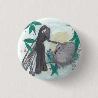 Badge Rond 2,50 Cm Bouton de la colombe de la Virginie