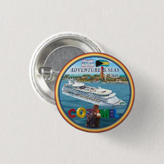 Badge Rond 2,50 Cm Bouton de la première broche arrière de croisière 