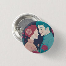 Bouton de la Saint-Valentin