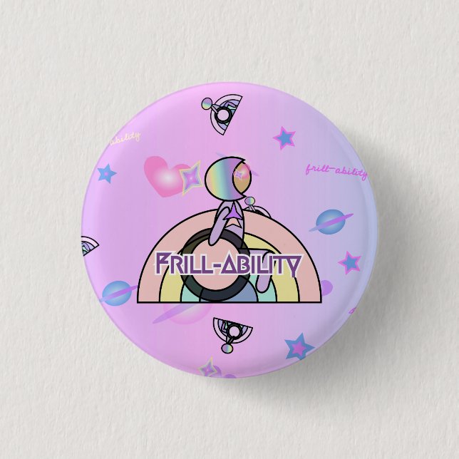 Badge Rond 2,50 Cm Bouton de la Vrille-Capacité OG de Cosmia X petit (Devant)