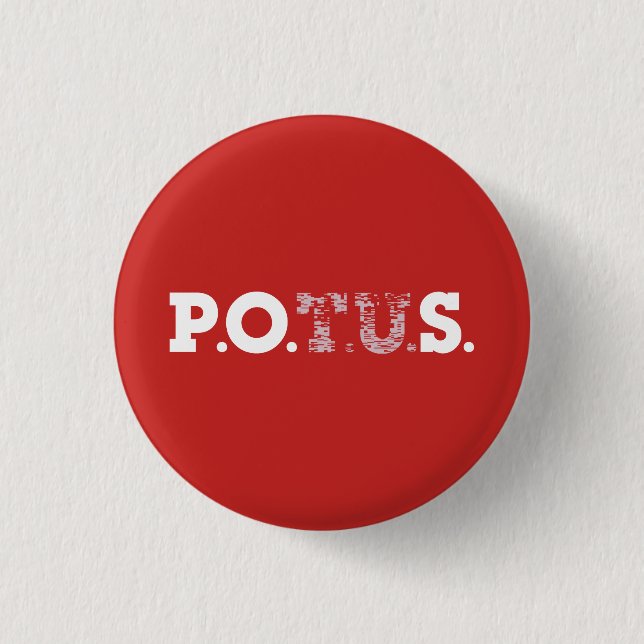 Badge Rond 2,50 Cm Bouton de l'Alerte rouge du ploutocrate de PPOS (Devant)