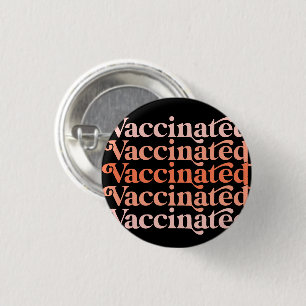 Badge Rond 2,50 Cm Bouton de l'insigne vacciné contre le plaisir col