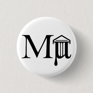 Badge Rond 2,50 Cm Bouton de logo de Mµseum