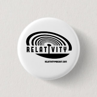 Badge Rond 2,50 Cm Bouton de logo de RELATIVITÉ