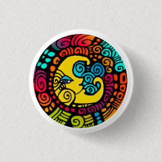 Badge Rond 2,50 Cm Bouton de lune