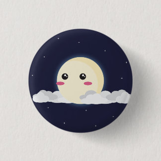 Badge Rond 2,50 Cm Bouton de lune