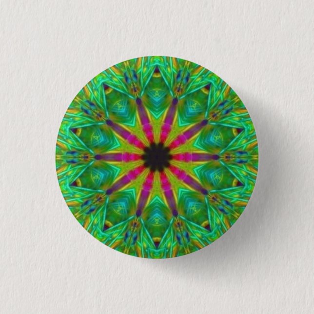 Badge Rond 2,50 Cm Bouton de Malkuth Qabalah (Devant)