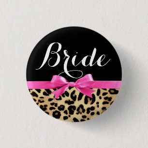 Badge Rond 2,50 Cm Bouton de mariage de jeune mariée d'arc de roses