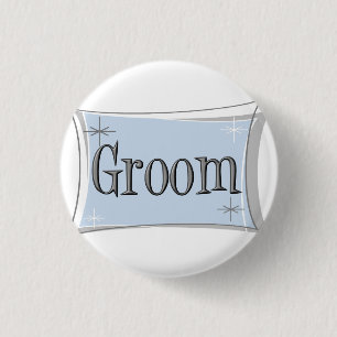Badge Rond 2,50 Cm Bouton de marié