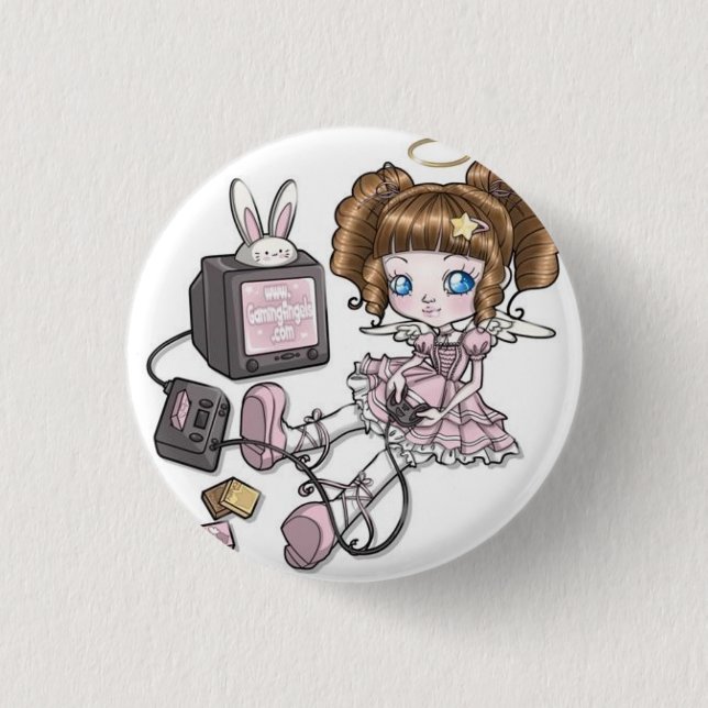 Badge Rond 2,50 Cm Bouton de mascotte (Devant)