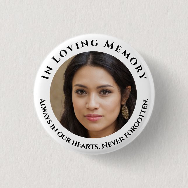 Badge Rond 2,50 Cm Bouton de mémoire d'amour photo (Devant)