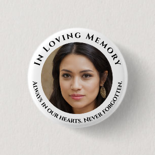 Badge Rond 2,50 Cm Bouton de mémoire d'amour photo