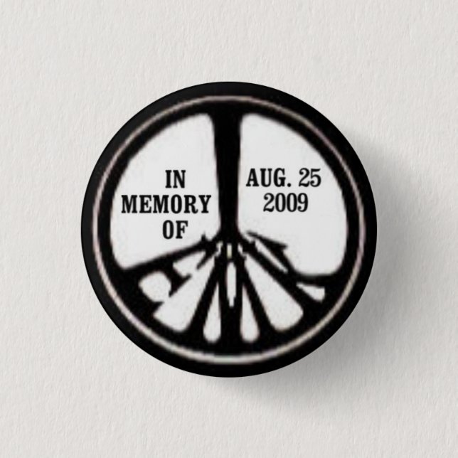 Badge Rond 2,50 Cm Bouton de mémorial de paix d'EMK (Devant)