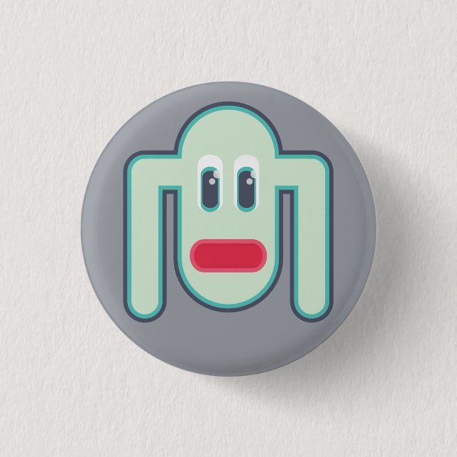 Badge Rond 2,50 Cm Bouton de monstre (Devant)