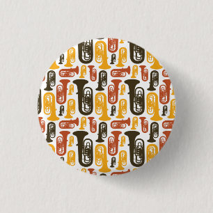Badge Rond 2,50 Cm Bouton de motif de tuba