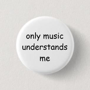 Badge Rond 2,50 Cm Bouton de musique