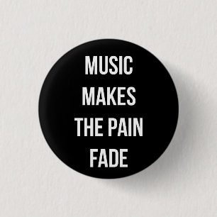 Badge Rond 2,50 Cm Bouton de musique