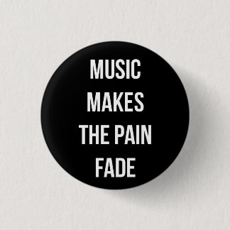 Badge Rond 2,50 Cm Bouton de musique