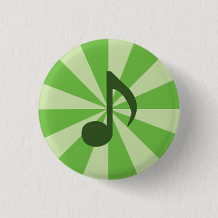 Badge Rond 2,50 Cm Bouton de musique