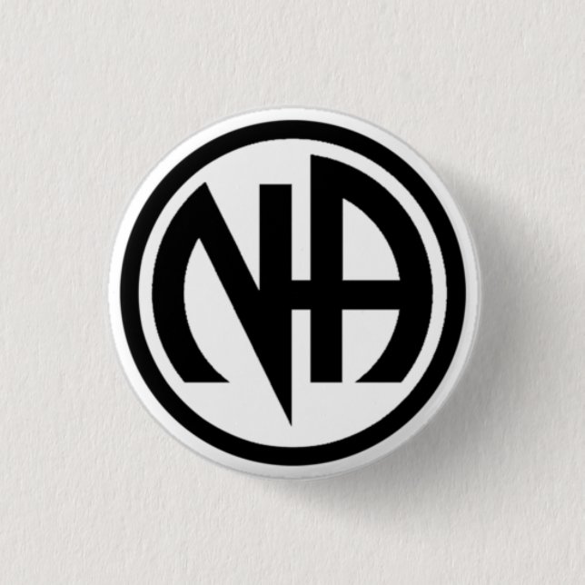 Badge Rond 2,50 Cm Bouton de narcotiques anonymes (Devant)