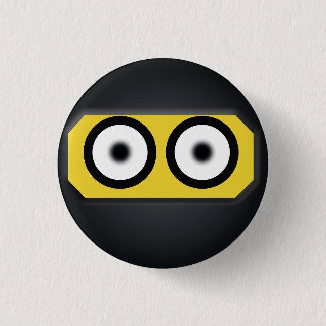 Badge Rond 2,50 Cm Bouton de Ninja (Devant)