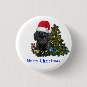 Badge Rond 2,50 Cm Bouton de Noël animal mignon