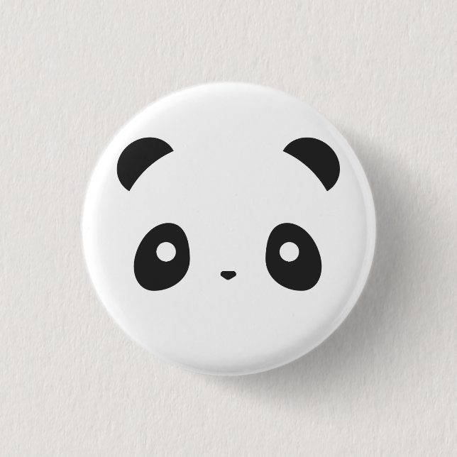 Badge Rond 2,50 Cm Bouton de panda (Devant)