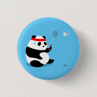 Badge Rond 2,50 Cm Bouton de panda transpirant Badminton / Épingle /