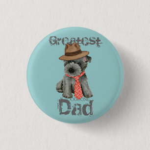 Badge Rond 2,50 Cm Bouton de papa de Terrier écossais