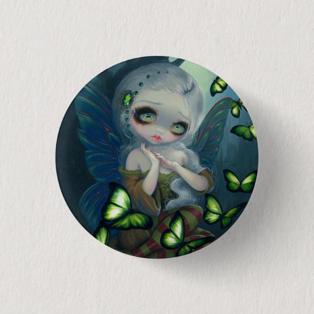 Badge Rond 2,50 Cm Bouton "de papillons d'absinthe" (Devant)