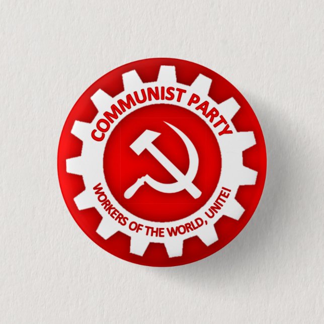 Badge Rond 2,50 Cm Bouton de parti communiste (Devant)