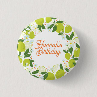 Badge Rond 2,50 Cm Bouton de partie de jardin Citrus - Conception de
