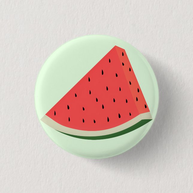 Badge Rond 2,50 Cm Bouton de pastèque doux (Devant)