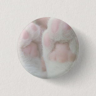 Badge Rond 2,50 Cm bouton de pattes de minou