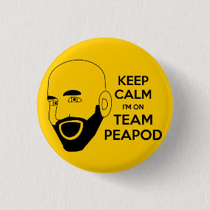 Badge Rond 2,50 Cm Bouton de Peapod d'équipe