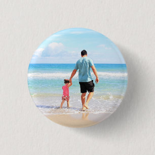 Badge Rond 2,50 Cm Bouton de photo personnalisé