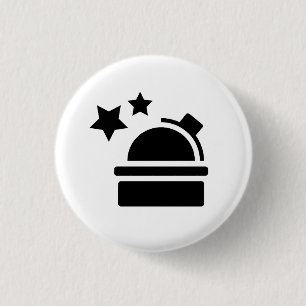 Badge Rond 2,50 Cm Bouton de pictogramme d'astronomie