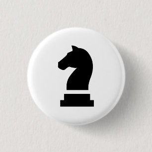 Badge Rond 2,50 Cm Bouton de pictogramme de "chevalier"