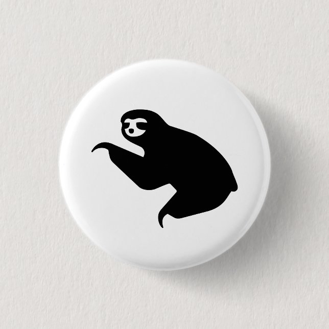 Badge Rond 2,50 Cm Bouton de pictogramme de "paresse" (Devant)